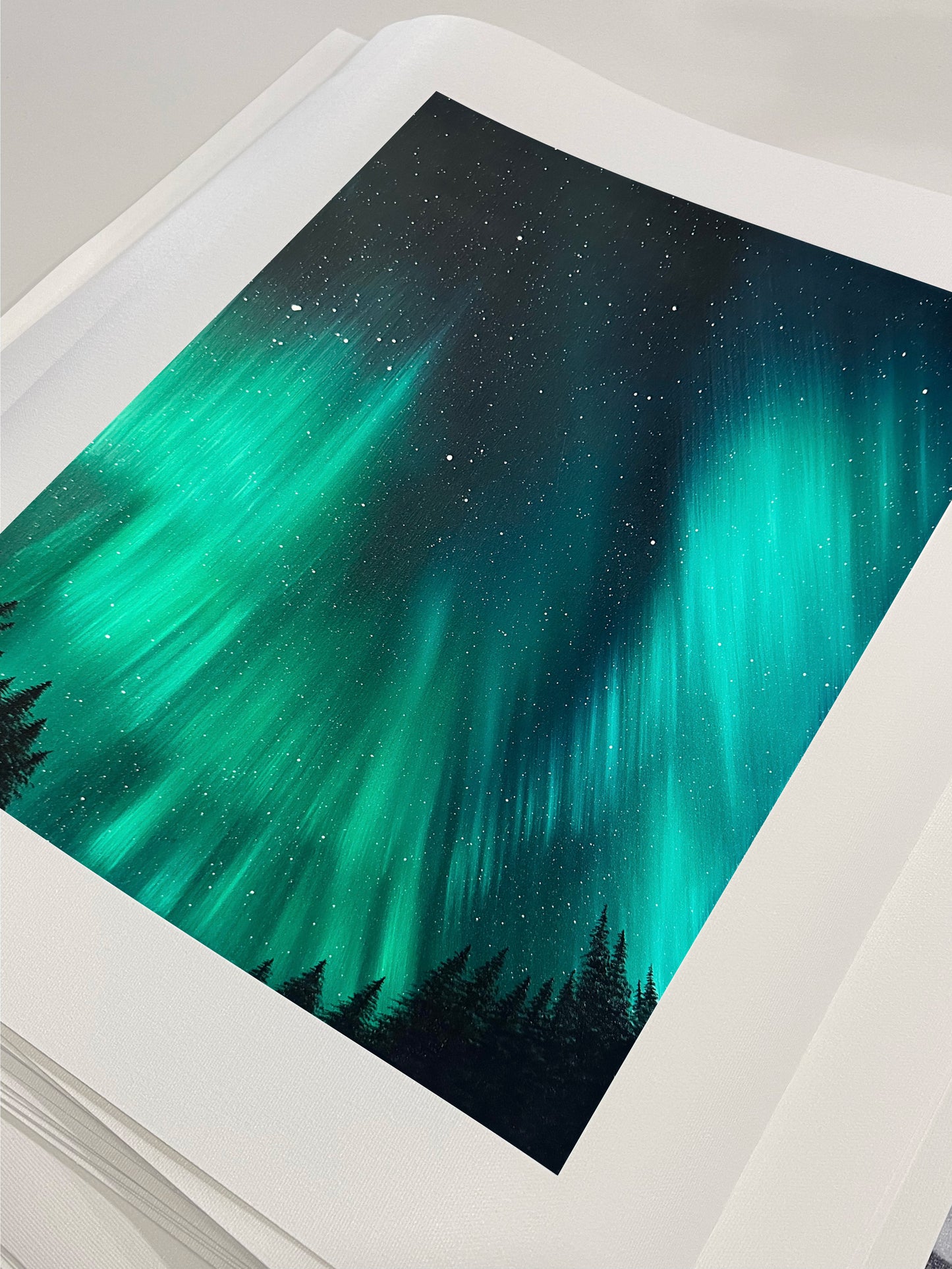 Bursts of Emerald Light Limited 1st Edition Print