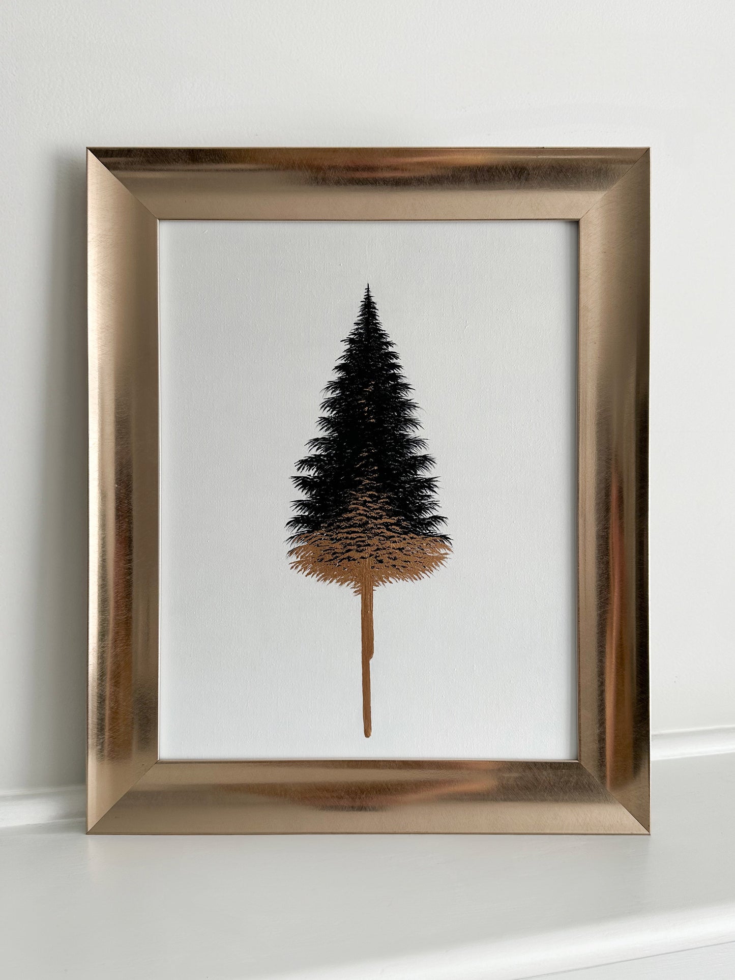 Dripping in Gold - on White No.5