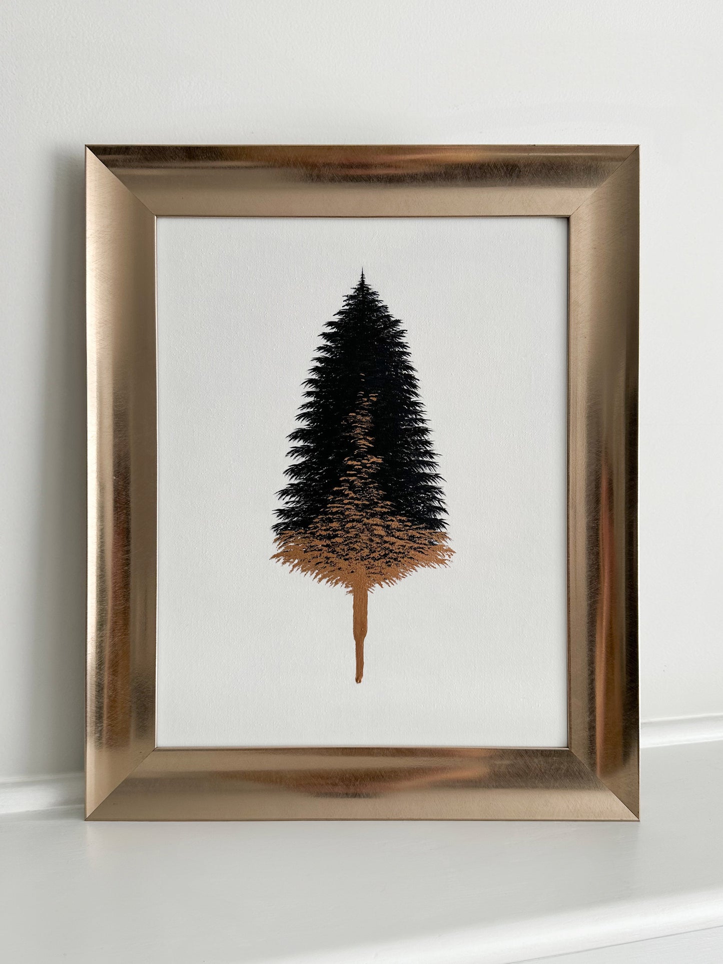 Dripping in Gold - on White No.6