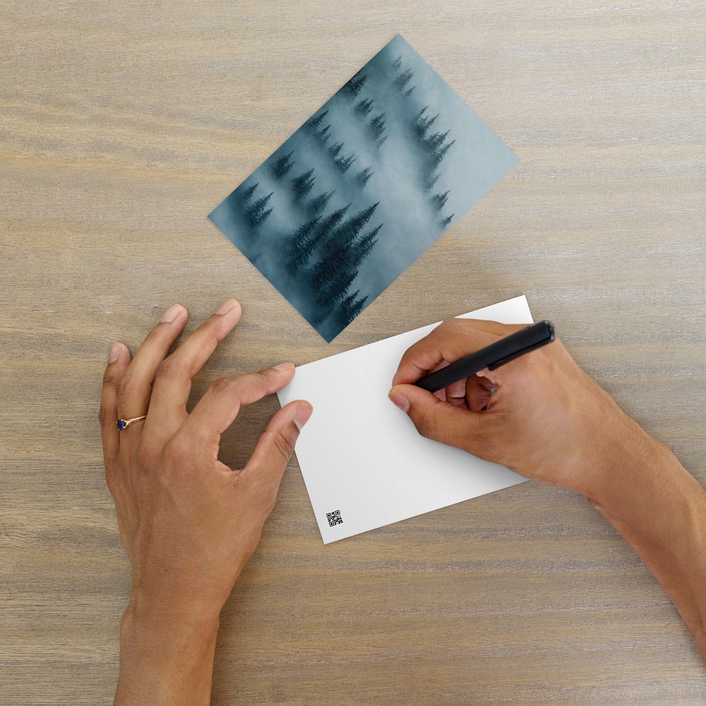 Enigmatic Cascade Postcard