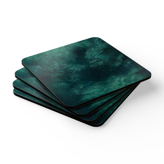 Where Light Lingers Cork Coaster Set