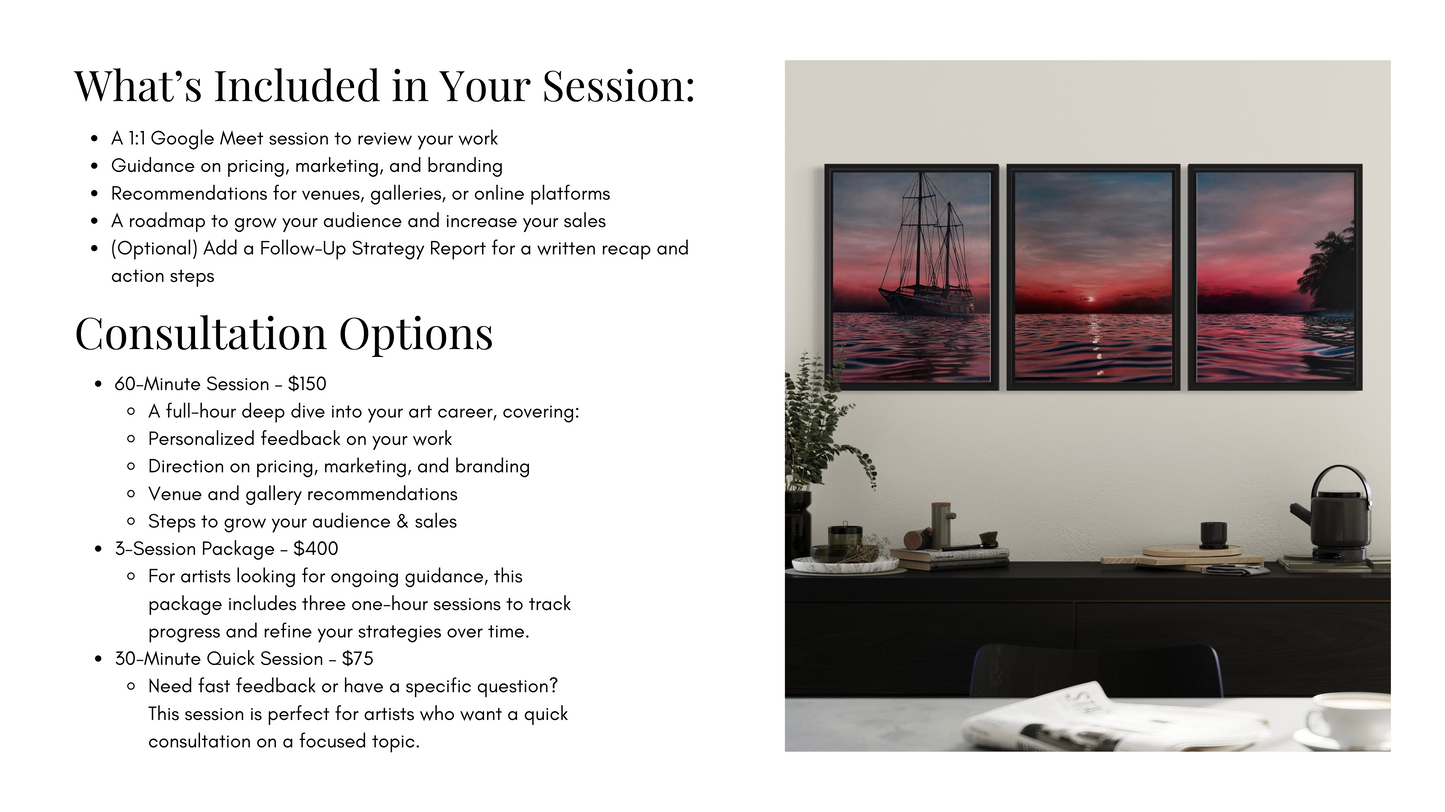 Artist Consultation – Personalized Guidance for Your Art Career