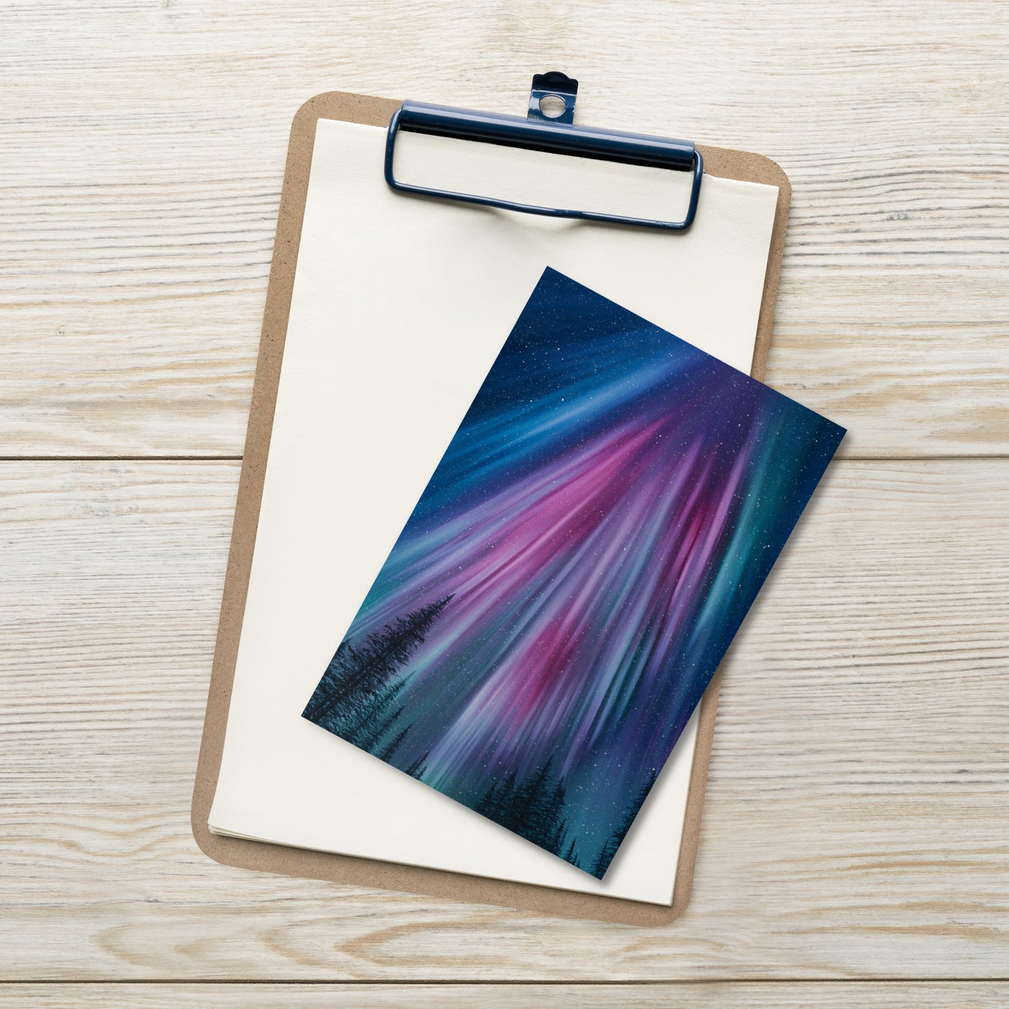 Radiant Portal: Night's Invitation Postcard