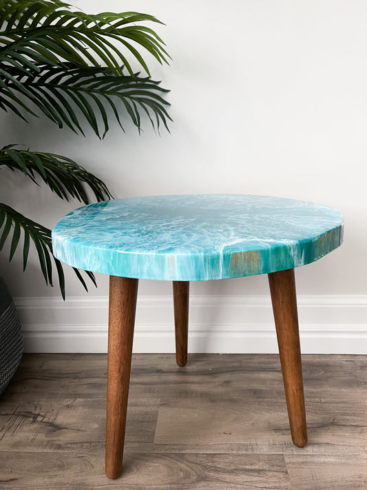 Ocean Live Edge Side table