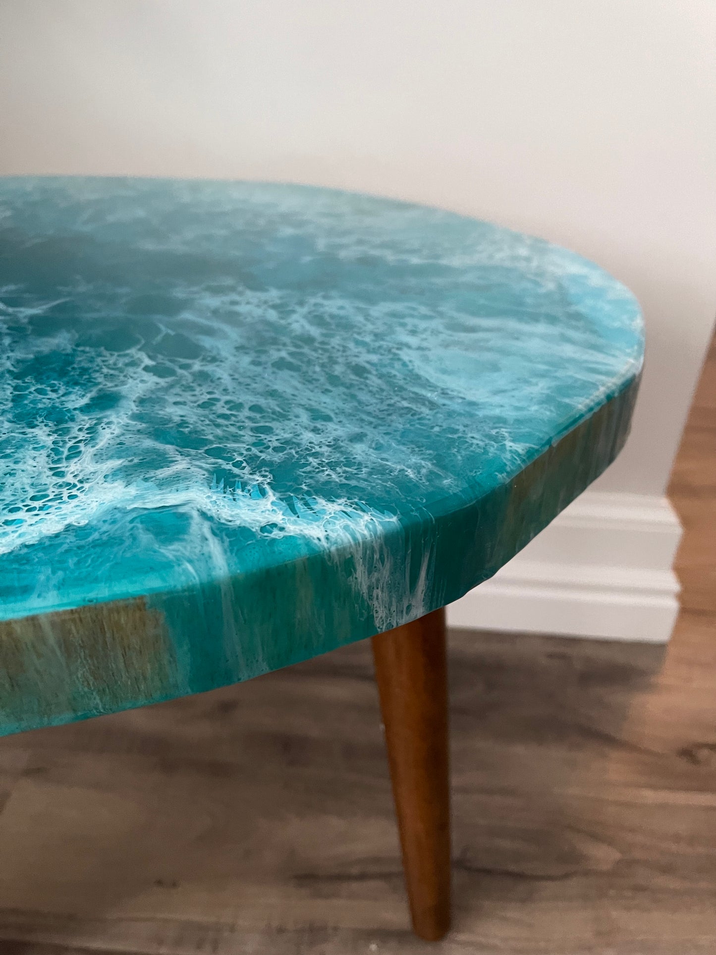 Ocean Live Edge Side table