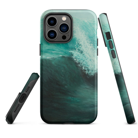 Emerald Wave Tough iPhone case